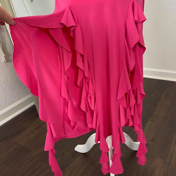 Mermaid Sirencore Bright Pink Strapless Jelly Fish Midi Maxi Dress XS / S - Picture 3 of 7
